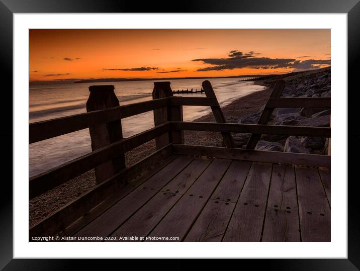 Camber Step Platform Framed Mounted Print by Alistair Duncombe