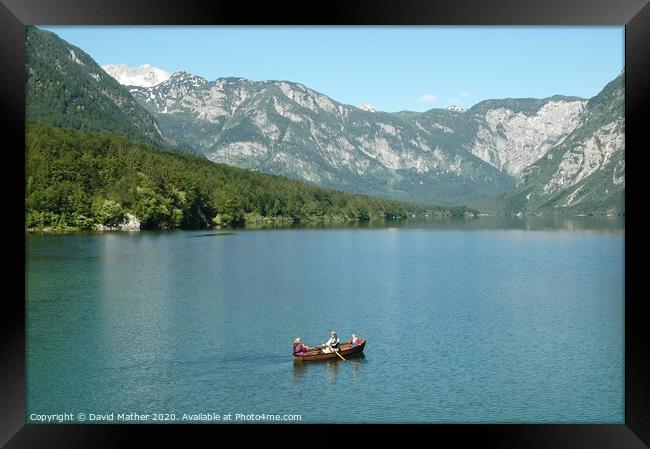 The lake to ourselves Framed Print by David Mather