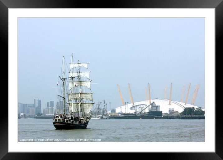 Sailing out of London. Framed Mounted Print by Paul Clifton