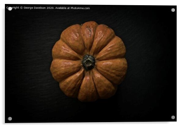 Pie Pumpkin Acrylic by George Davidson