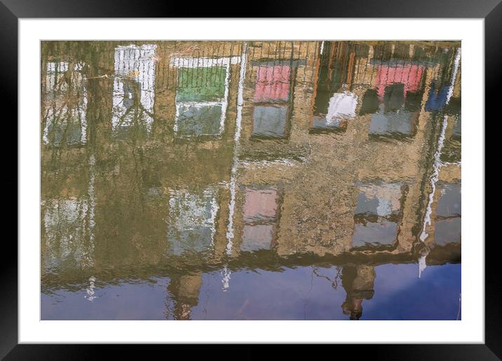 House reflection  Framed Mounted Print by chris smith