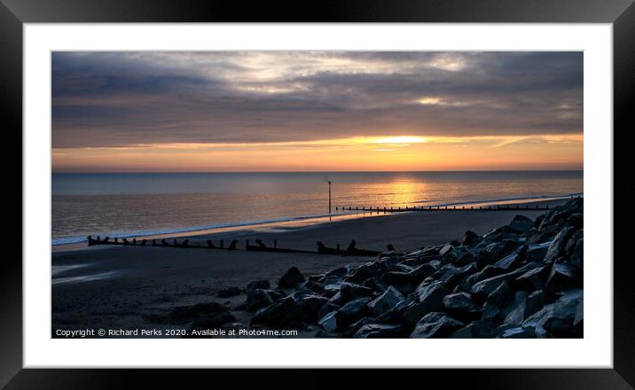 Rockin on the beach Framed Mounted Print by Richard Perks