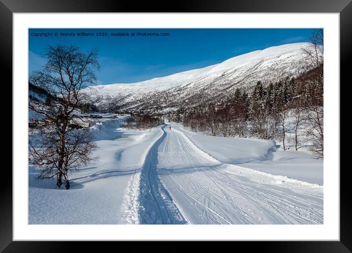Cross-Country Skiing, Norway  Framed Mounted Print by Wendy Williams CPAGB