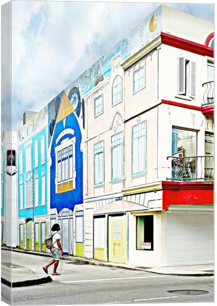 Barbados Bridgetown Canvas Print by Louise Godwin