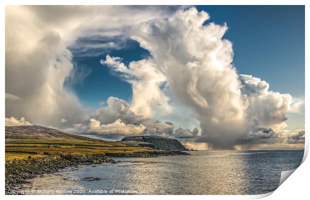 Spectacular  winter cloud formation Print by Richard Ashbee