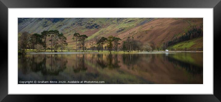 Buttermere Pines Lake District Framed Mounted Print by Graham Binns