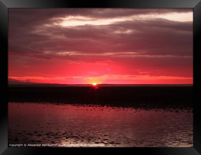 Sky sun Framed Print by Alexander Pemberton