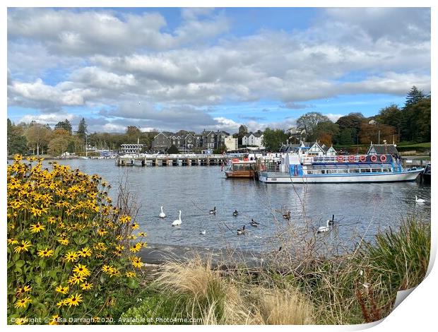 Bowness-on-Windermere  Print by Ailsa Darragh
