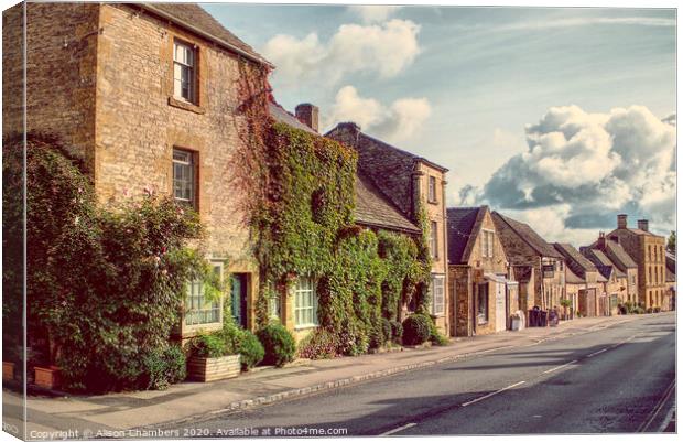 Stow-on-the-Wold Canvas Print by Alison Chambers