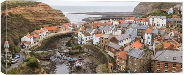 Cluster of houses in Staithes Canvas Print by Jason Wells