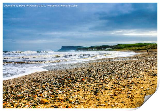 Clearing the head at Ballycastle, Northern Ireland Print by David McFarland