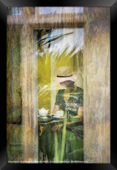 The Lady taking tea Framed Print by Eileen Wilkinson ARPS EFIAP
