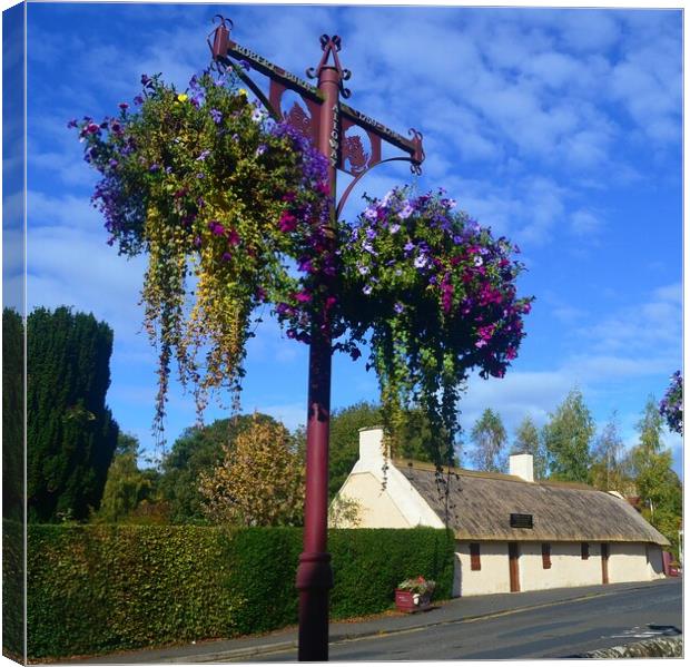 Robert Burns birthplace, Burns Cottage Canvas Print by Allan Durward Photography