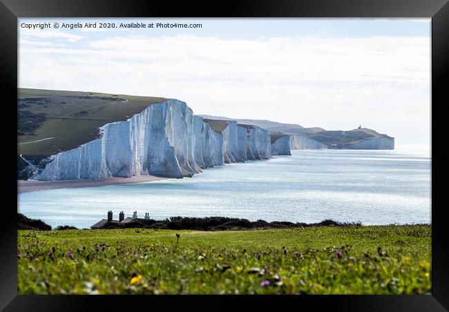 The Coastline. Framed Print by Angela Aird