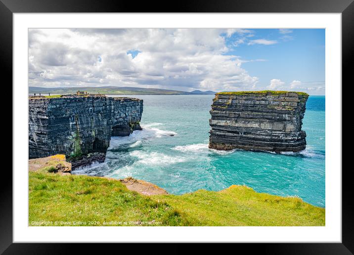 Sea Stack, Downpatrick Head, Co Mayo, Ireland Framed Mounted Print by Dave Collins