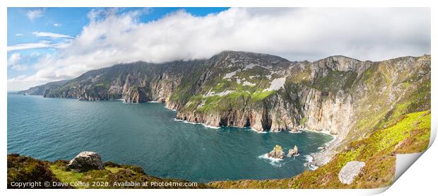 Slieve League Cliffs, Co Donegal, Ireland Print by Dave Collins
