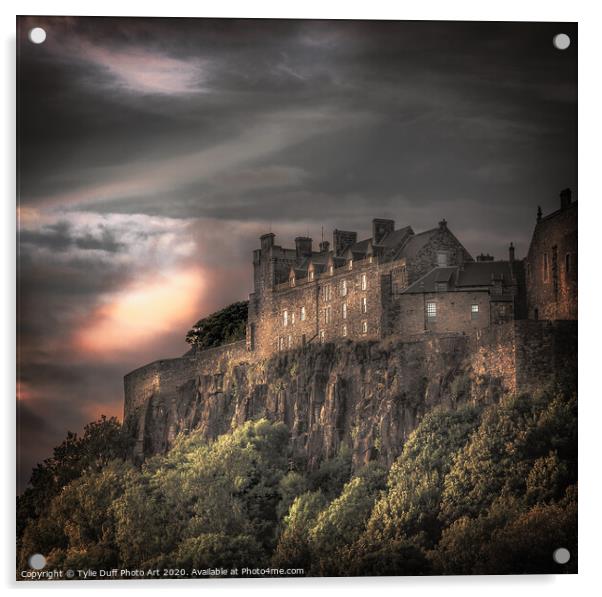 Stirling Castle Acrylic by Tylie Duff Photo Art