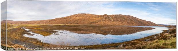 Autumn Reflections in Loch Ainort, Isle of Skye, S Canvas Print by Dave Collins
