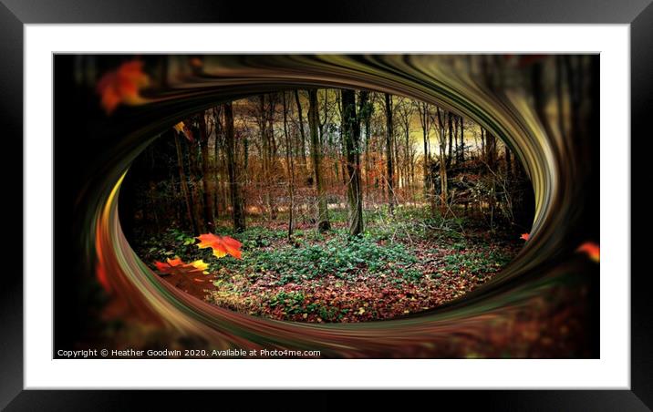 Autumn - Deep Woods Framed Mounted Print by Heather Goodwin