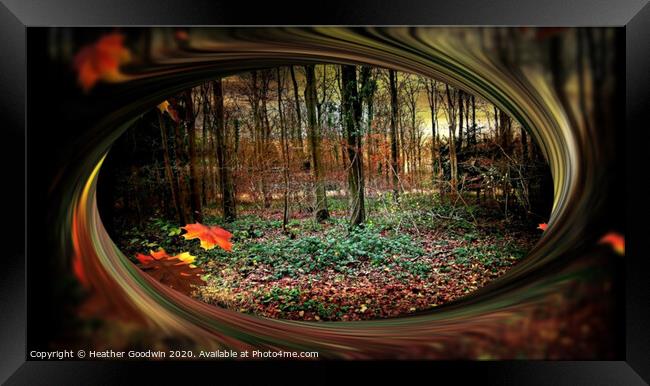 Autumn - Deep Woods Framed Print by Heather Goodwin