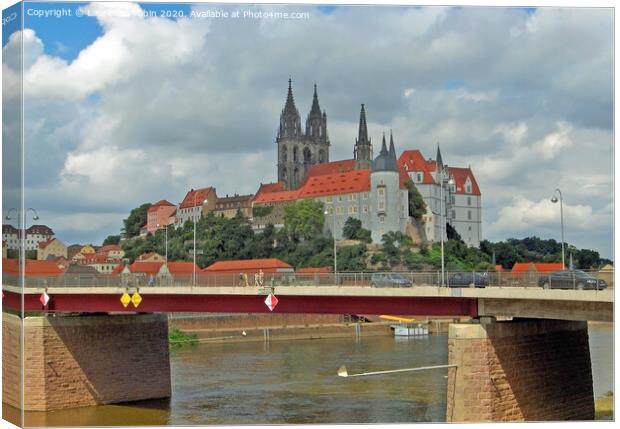 Albrechtsburg Castle and Meissen Cathedral Canvas Print by Laurence Tobin