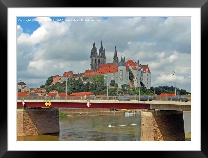 Albrechtsburg Castle and Meissen Cathedral Framed Mounted Print by Laurence Tobin