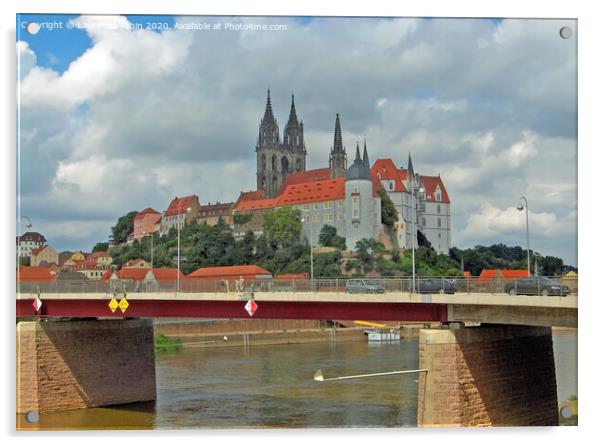 Albrechtsburg Castle and Meissen Cathedral Acrylic by Laurence Tobin