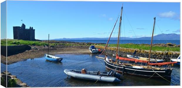 Craft at Portencross. Canvas Print by Allan Durward Photography