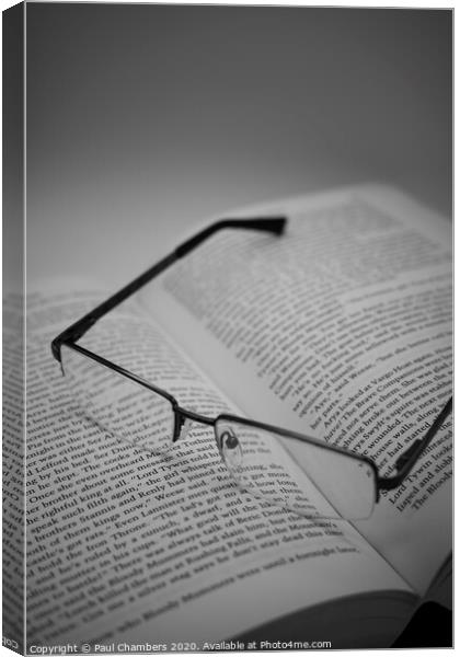 Book Worm Canvas Print by Paul Chambers