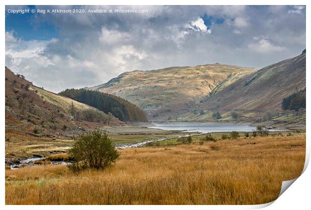Haweswater and Mardale Print by Reg K Atkinson