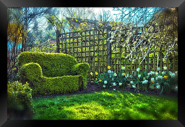 English country garden Framed Print by Nathan Wright