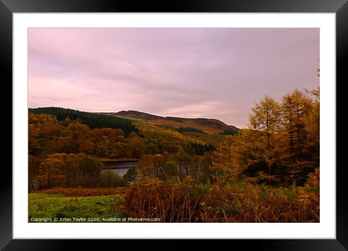 Autumn in the peak District Framed Mounted Print by Jules Taylor