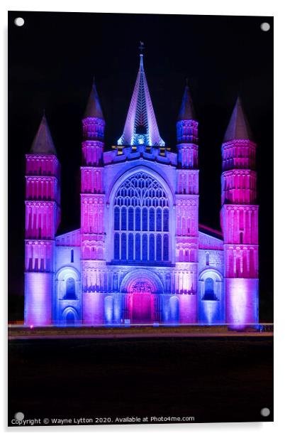 Rochester Cathedral Acrylic by Wayne Lytton