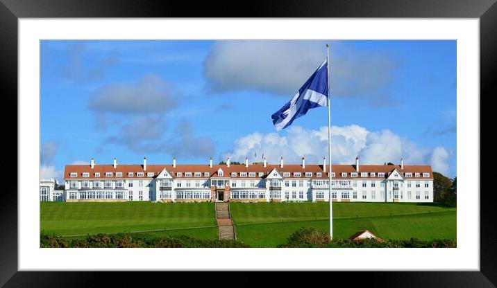 The majestic Trump Turnberry Hotel Framed Mounted Print by Allan Durward Photography