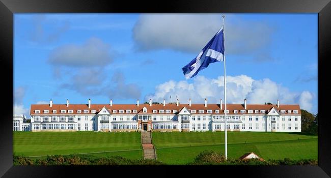 The majestic Trump Turnberry Hotel Framed Print by Allan Durward Photography