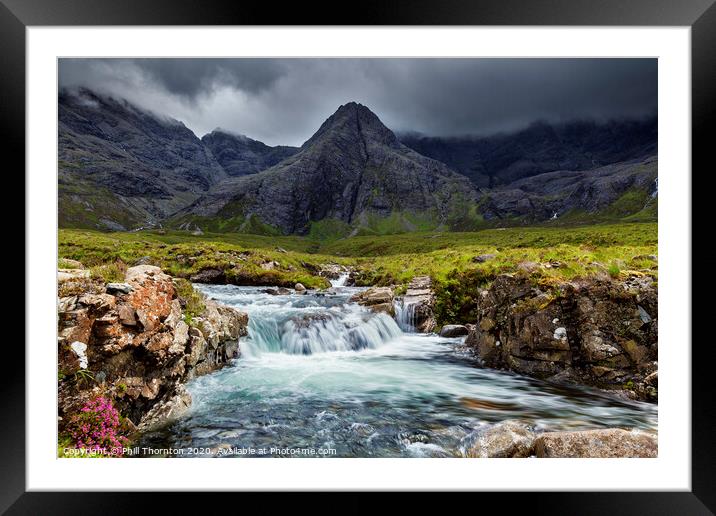 Calm before the storm, Fairy Pools. No. 2 Framed Mounted Print by Phill Thornton