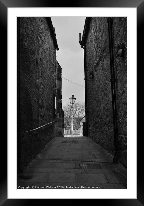 Narrow Street Framed Mounted Print by Hannah Watson