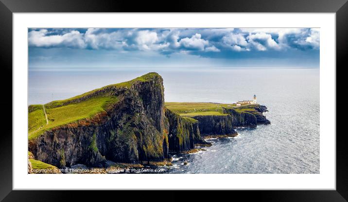 Neist Point panorama, Isle of Skye  Framed Mounted Print by Phill Thornton