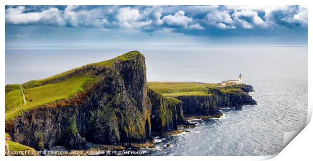 Neist Point panorama, Isle of Skye  Print by Phill Thornton