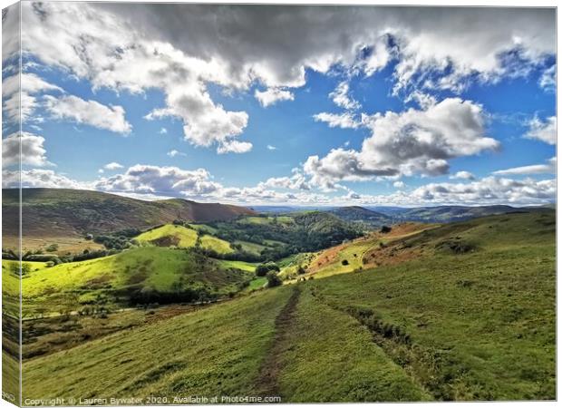 Outdoor mountain Canvas Print by Lauren Bywater