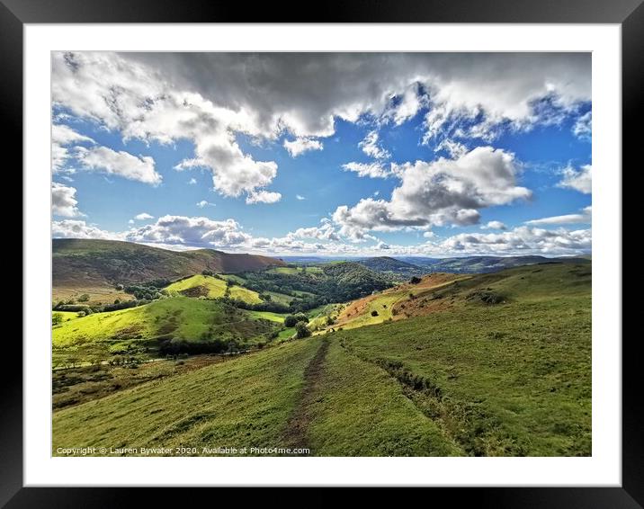 Outdoor mountain Framed Mounted Print by Lauren Bywater