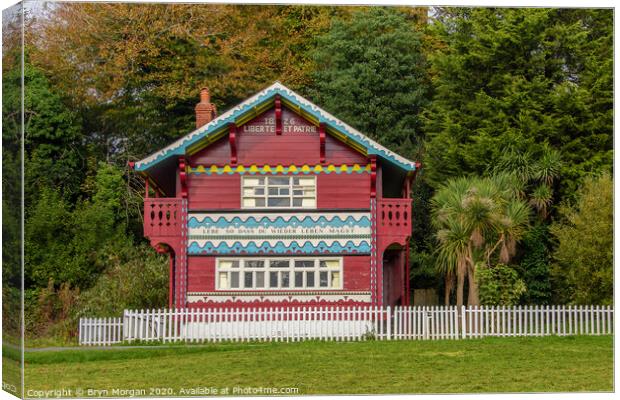 The Swiss cottage at Singleton park Canvas Print by Bryn Morgan