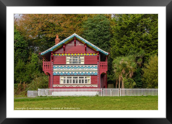 The Swiss cottage at Singleton park Framed Mounted Print by Bryn Morgan