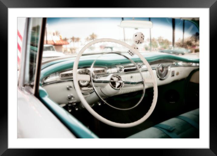 American Classic Car Framed Mounted Print by David Hare