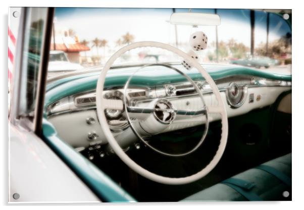 American Classic Car Acrylic by David Hare