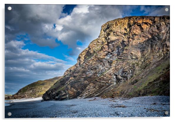 Millock Cliffs Acrylic by David Wilkins