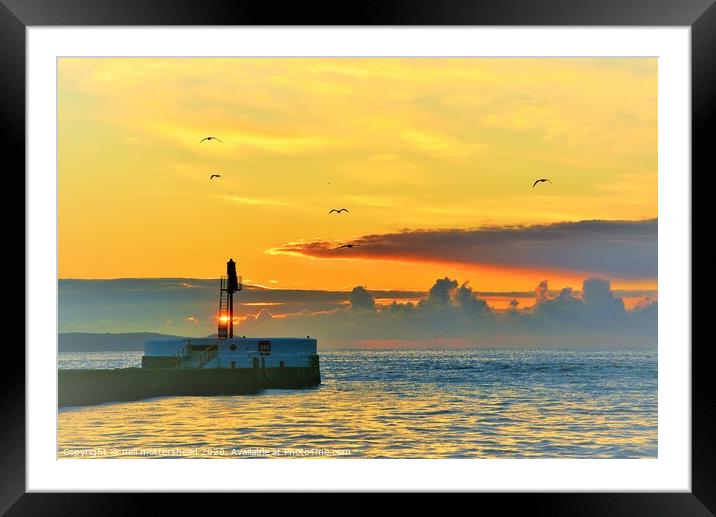 Sunrise Over Looe Bay, Cornwall Framed Mounted Print by Neil Mottershead