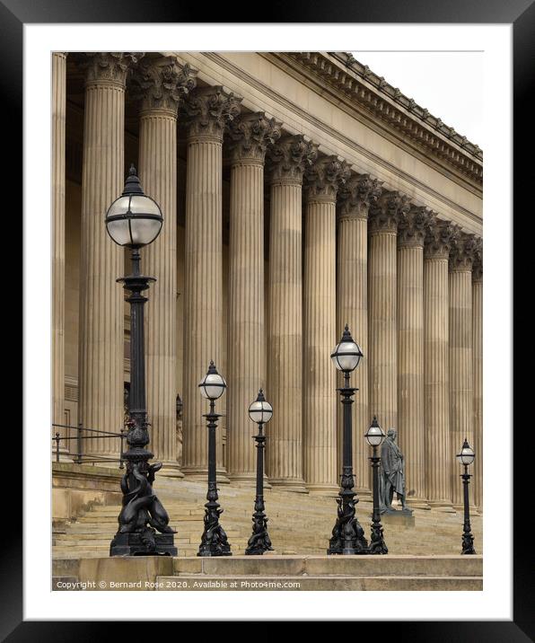 St George's Hall in Liverpool Framed Mounted Print by Bernard Rose Photography