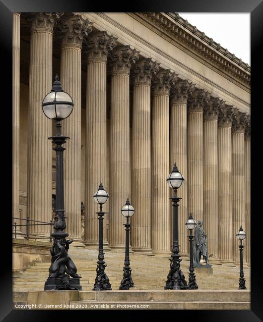 St George's Hall in Liverpool Framed Print by Bernard Rose Photography
