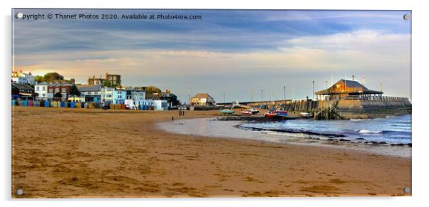 Broadstairs Harbour and Viking Bay Acrylic by Thanet Photos
